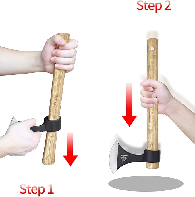 Throwing Axes, 16.2-inch Throwing Tomahawks High Carbon Steel & Wooden Handle, for Axe Throwing Recreation and Competition