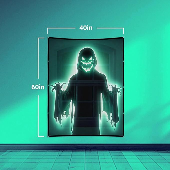 40" x 60"Holographic Rear Projection Screen White: Indoor projectors Screens Hang Wall Mount for Projection Halloween Videos Movie Night