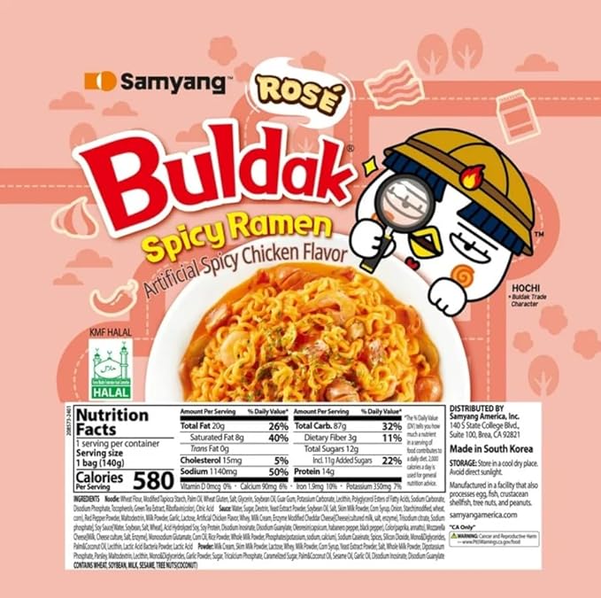KF GOODIES Korean Ramen Variety Pack Gift Box (10 Count) – Spicy Buldak Noodle Assortment for Birthdays, College Care Packages, Office Snacks, and Gift Baskets