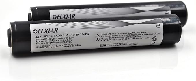 (2-Pack) 3.6V 1800mAh Ni-CD Rechargeable Battery Pack Replacement for Streamlight Stinger DS LED HP XT 75175 75375 PolyStinger Pelican M9 Flashlight