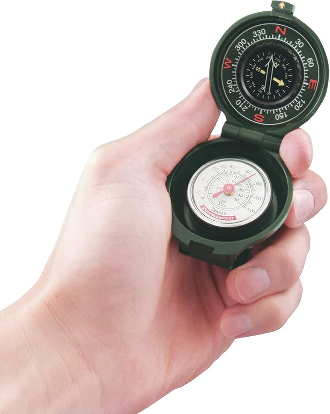 Coghlan’s Outdoor Compasses – Lightweight, Durable Navigation Tools for Hiking, Camping, Orienteering & Survival with Map, Wrist, Lensatic, LED, and Carabiner Options