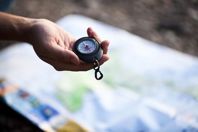 Coghlan’s Outdoor Compasses – Lightweight, Durable Navigation Tools for Hiking, Camping, Orienteering & Survival with Map, Wrist, Lensatic, LED, and Carabiner Options