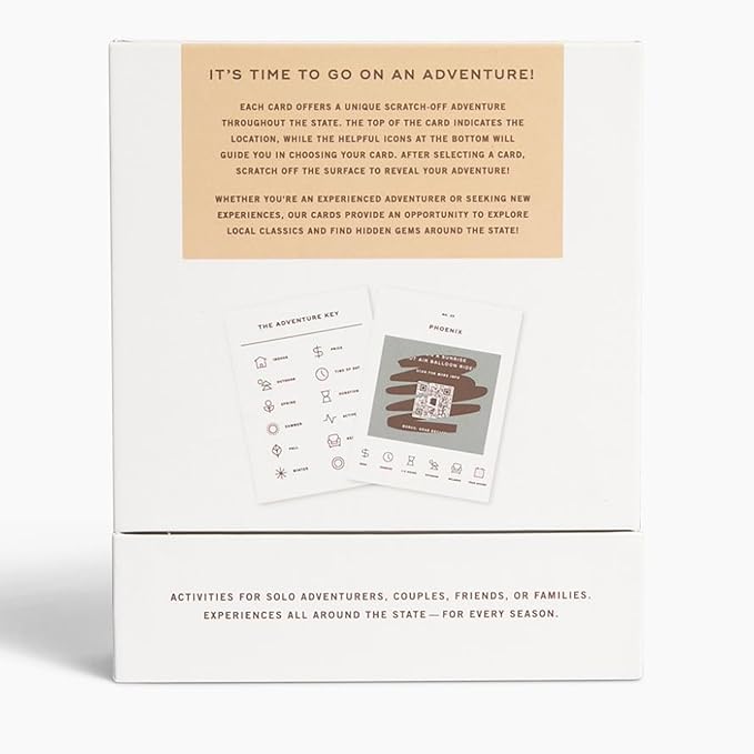 Reach International Outfitters Arizona Adventure Bucket List: 50 Scratch-Off Cards for Outdoor Activities, Tourist Attractions, and Road Trips - Perfect Travel Gift and Guide for Exploring