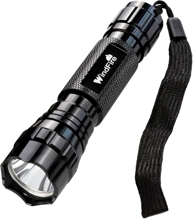 WINDFIRE 2 Pack LED Flashlight Single Mode, Super Bright Tactical Flashlights, Small Portable Water Resistant Handheld Flash Lights for Camping, Hiking, Emergency