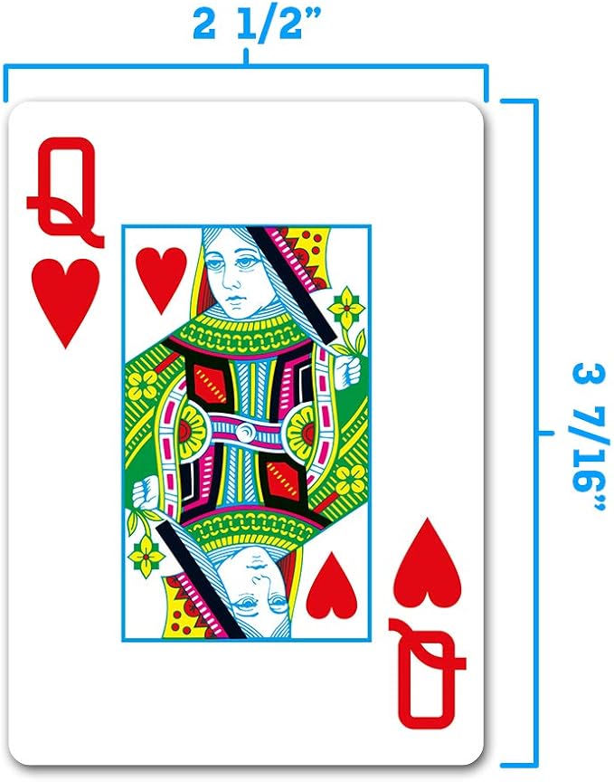 Copag WSOP 100% Plastic Playing Cards - Standard Size (Poker) Jumbo Index Black/Red Double Deck Set