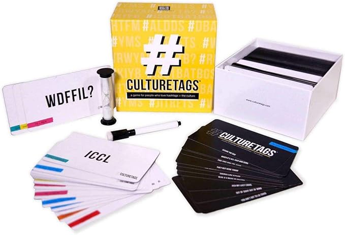 A Game for People Who Love Hashtags + Culture with Expansion Pack Set for Family Fun or Virtual Play, Age 13+ Years, CB Games