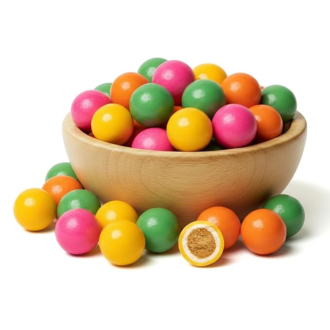 NY Spice Shop Ice Cream Sundae Chocolate Malt Balls Party Decorations - 8 Ounce Malted Milk Ball Candy Birthday Gifts - Chocolate Malted Milk Balls - Dark Chocolate Malt Ball Holiday Snacks