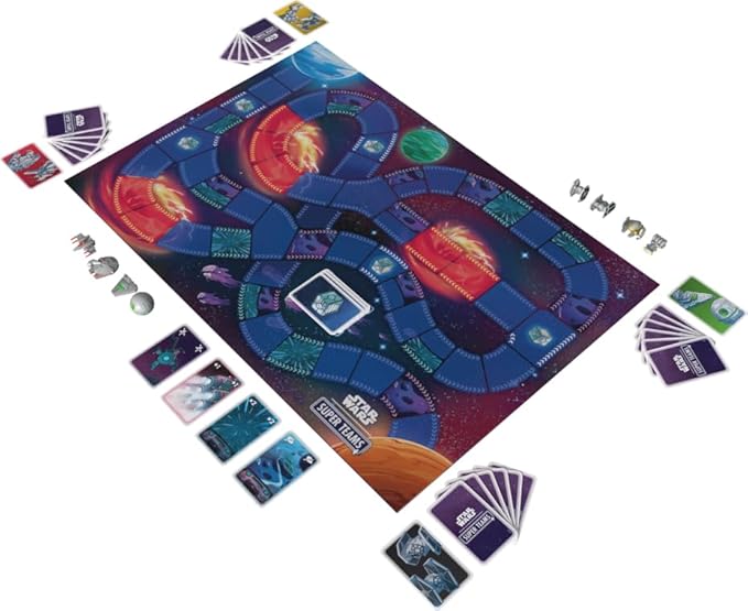 Star Wars Super Teams Board Game - Fast-Paced Strategy Race Through The Galaxy, Fun for Families, Kids & Adults, Ages 7+, 2-4 Players, 30 Minute Playtime, Made by Zygomatic