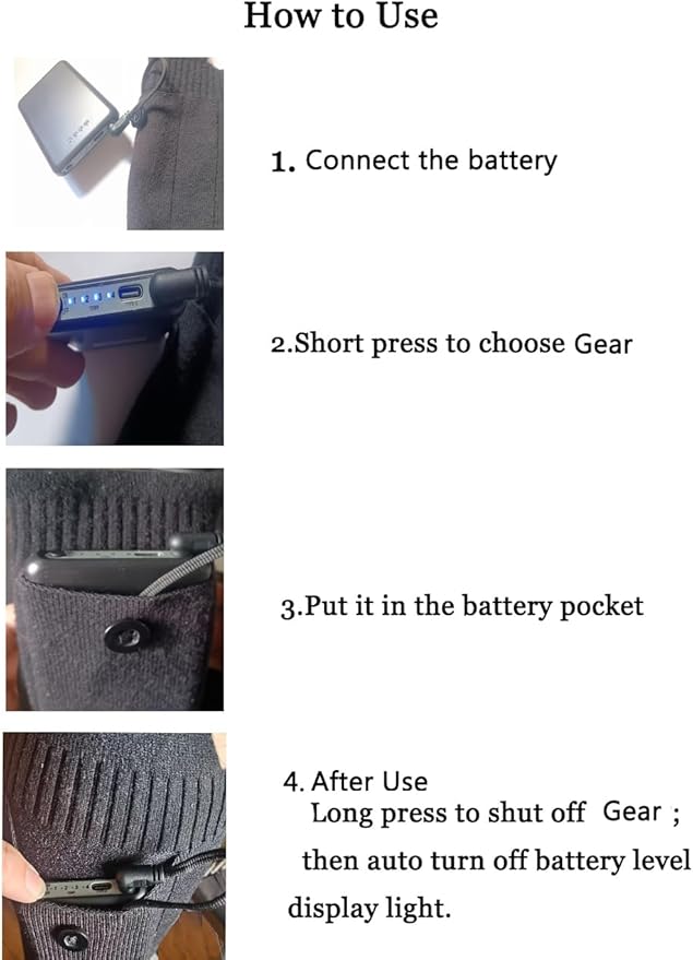 Electric Heated Socks,Heating Entire Sole and Instep 5V 5000mAh Rechargeable Battery Winter Heated Socks for Men Women Outdoor Riding Camping Hiking Skiing