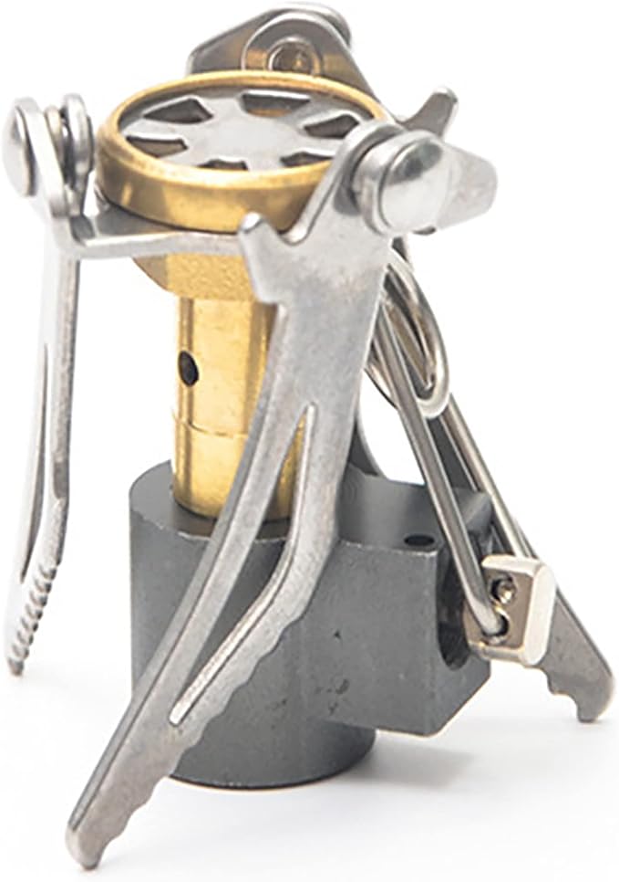 Mini Backpacking Stove,Pocket Rocket Burner,Ultralight Camp Gas Stove,Portable Propane Burner,Lightweight Butane Burner for Camping Hiking Traveling Picnic Outdoor-3000W-Flannel Storage Bag