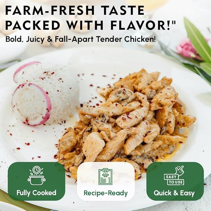 Werling & Sons Canned Chicken 14.5 Oz– Fully Cooked, Ready to Eat | Premium Quality, Recipe-Ready Canned Meat | 5-Year Shelf Life | Pantry Staple for Camping, Survival & Emergency Use | Made in USA | Pack of 6