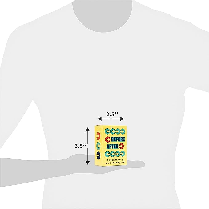 Before After ??Fast-Paced Wordplay Card Game for Smart, Competitive Fun - Quick-Thinking Shout-It-Out Challenge for 2 Teams - Card Games for Adults & Families - Ages 10+, 2-8 Players, 15 Mins