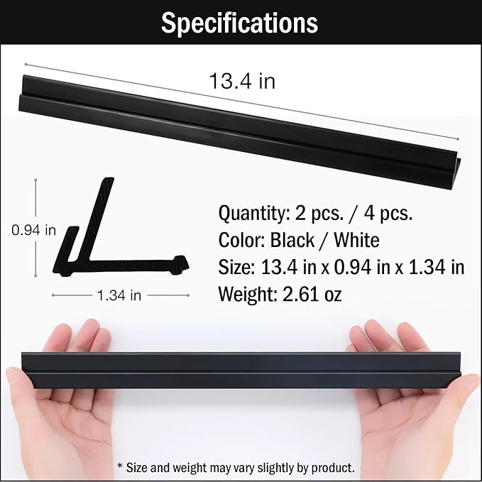 Lightweight Non-Slip Card Holder Stand ??Set of 2, 13.4 Inches ??Made in Japan for Card Games and TCG, Anti-Skid Base (2 Pack-Black)