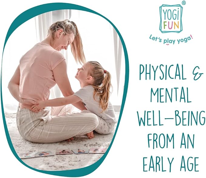 YOGi FUN - Yoga Train Game, Mindfulness Cards for Kids and Adults, Fun Game, Family Yoga Game