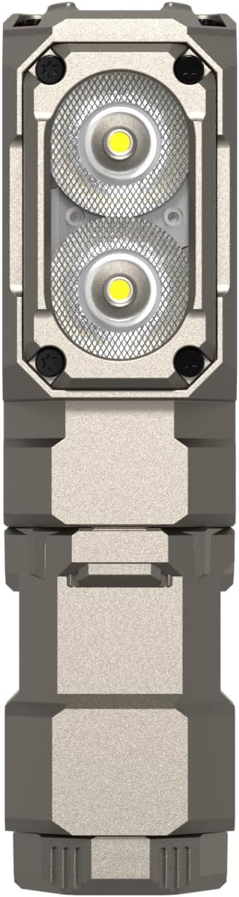 WUBEN Khaki Mini Flashlight Battery Extension Tube(Model: E7), for Outdoor/Indoor Activities Camping, Hiking, Fishing, Walking, etc.