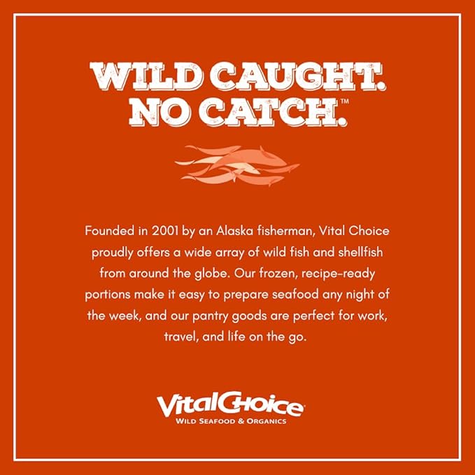 Vital Choice Wild Sardines in Organic Extra Virgin Olive Oil, 4.4-Oz Tins (Pack of 6)