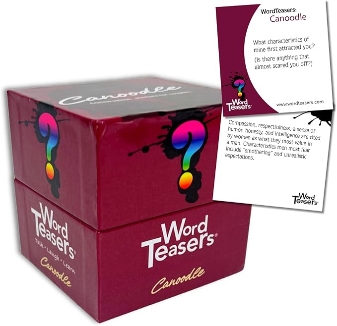 ? WORD TEASERS Canoodle Couples Conversation Cards ??Couple Game for Adults Date Night ??150 Relationship Building Question Cards