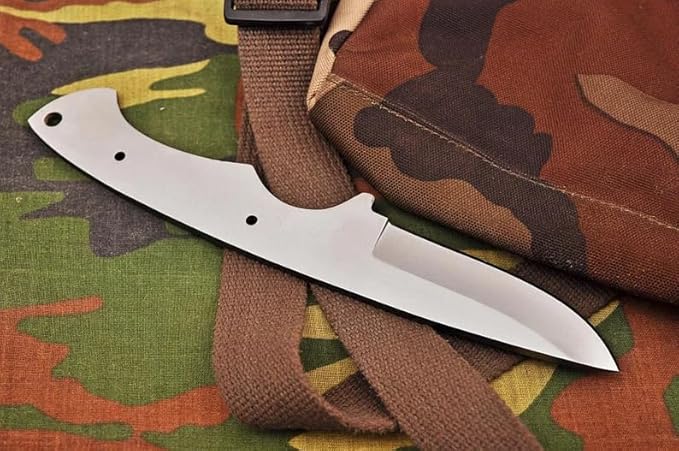Zaby Knives-7281 Custom Handmade D2 Steel Hunting Knife Blank Blade, 9'' Skinning Knife Blank Blade For knife making, Gray (7281 Blank blade)