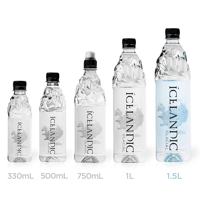 Icelandic Glacial Natural Spring Alkaline Water, 50.7 Fl Oz (Pack of 12)