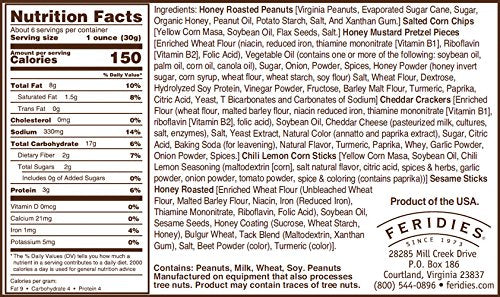 FERIDIES Sweet and Spicy Snack and Trail Mix Assortment (Rt.58 Trail Mix, Campfire Crunch, Happy Hour Heat, and 5'O Clock Crunch)