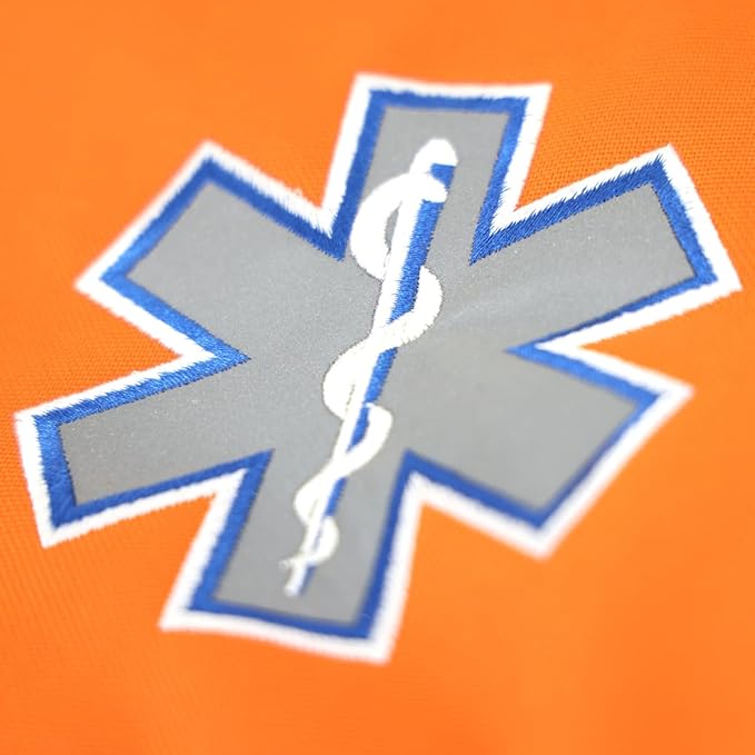 Lightning X Modular Large EMT Medic First Responder EMS Trauma Jump Bag w/Embroidered Name - ORANGE
