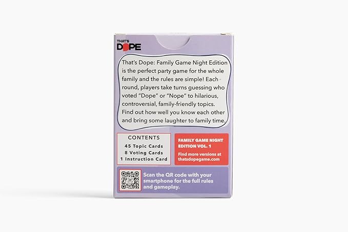 That's Dope: The Party Game for Strong Opinions ??Family Game Night Edition
