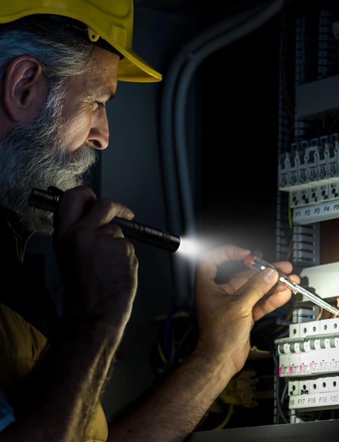 LE LED Pen Flashlights, Lightweight, Mini, Waterproof Pocket Flashlight with Clip, 2 Pack Small Flashlights for Inspection, Work, Emergency