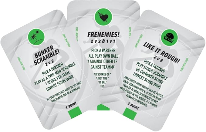 On-Course Golf Game ??30 New Playing Cards to Add Fun to Your Next Golf Round ??Great Gift for Golfers ??Not Suitable for Golf Expansion Pack ??Fun On-Course Game for Friends, Groups