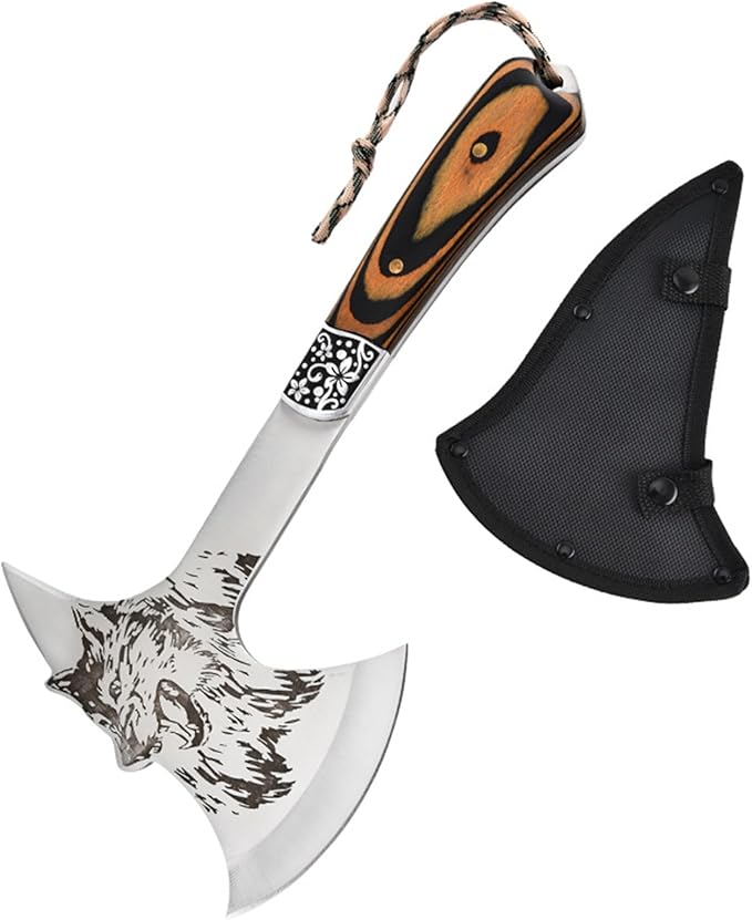 Multi-Functional Outdoor Axe - Garden Hatchet for Camping, Survival, and Tree Cutting - Portable Durable Design for Outdoor Enthusiasts