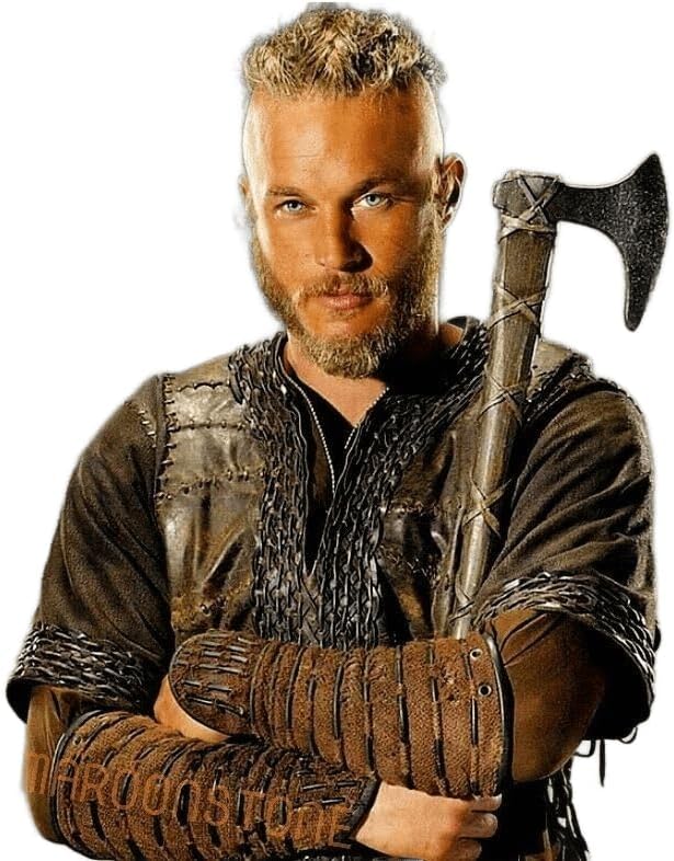 Forest Hunting | 27" and 3.5 lbs Custom Handmade Viking Axe of Ragnar Lothbrok Norsmen- Tomahawk and Forest Hatchet Authentic Viking ax with Sheath Mens Gift. (Ragnar Lothbrok Axe)