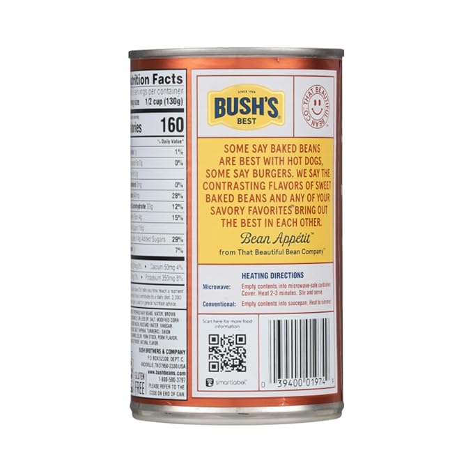 Bush's Best Baked Beans, Bacon Maple Country Mix, 3 Maple Cured Bacon (28 Oz), 3 Country Style (28 Oz), (Variety Pack)
