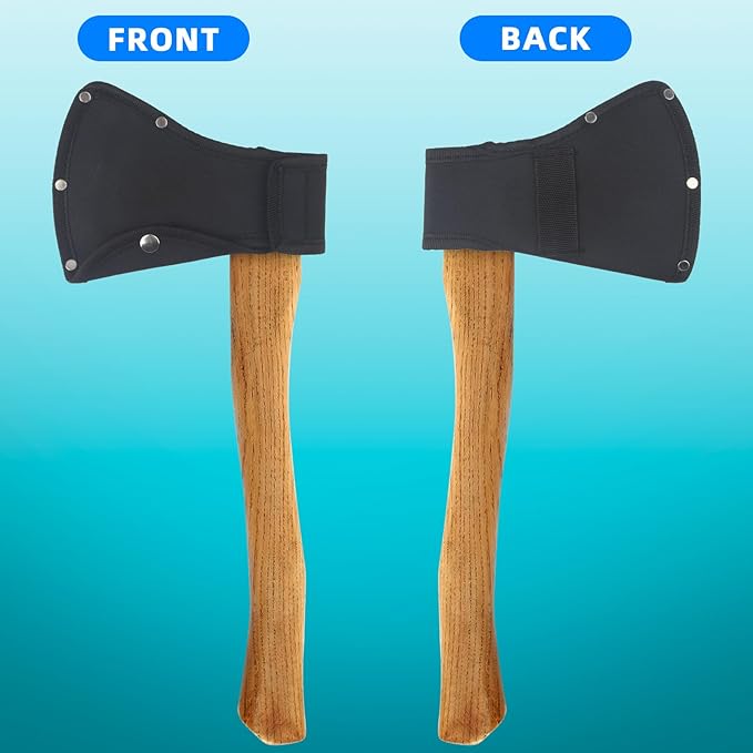 2 PCS Durable Hatchet Sheath, Heavy-Duty Oxford Cloth Hatchet Cover Axe Blade Cover with Belt Loop, Wear-Resistant Protective Cover for Camping Axe Safety and Storage