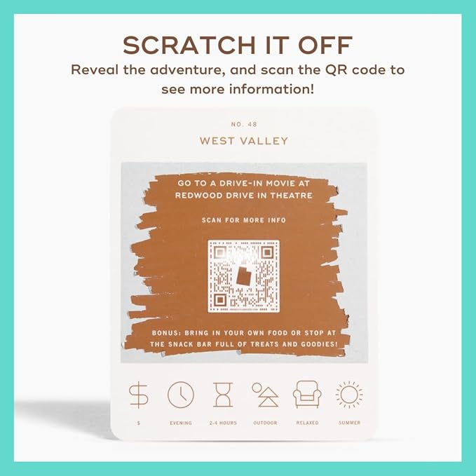 Reach International Outfitters Utah Adventure Bucket List: 50 Scratch-Off Cards for Outdoor Activities, Tourist Attractions, and Road Trips - Perfect Travel Gift and Guide for Exploring