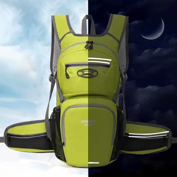 Hiking Daypack Waterproof Biking Backpack 15L Lightweight Durable Backpack for Ski Snowboarding Running MTB Cycling