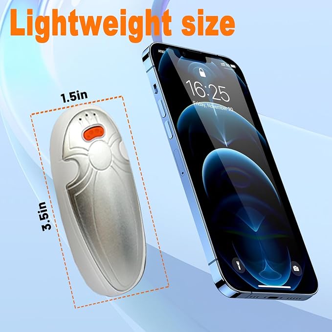 AI Hand Warmers Rechargeable 2 Pack, 4000mAh Hand Warmers with 10000mAh Charging Case, 60Hrs Long Heating Electric Hand Warmer,Pocket Hand Warmer for Christmas,Camping,Hunting