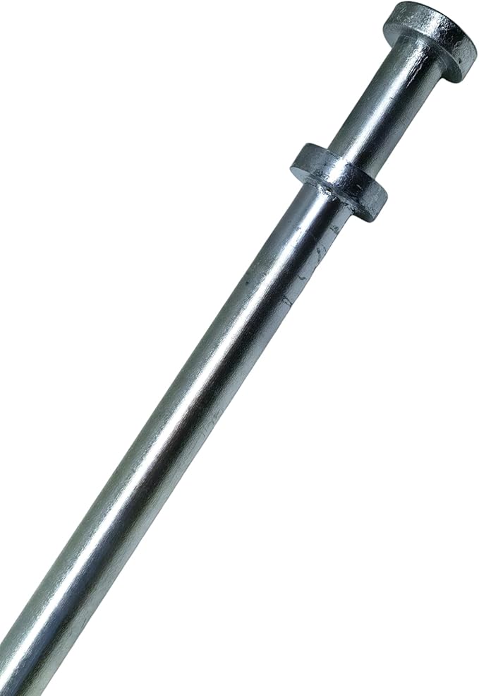 Double Head Tent Stakes - Heavy Duty 1045 Steel Heat-Treated Ground Spikes, Forged Geometric Sharp Tips for Stronger Hold, 0.79??20mm) Diameter x 24" Length, 4-Pack