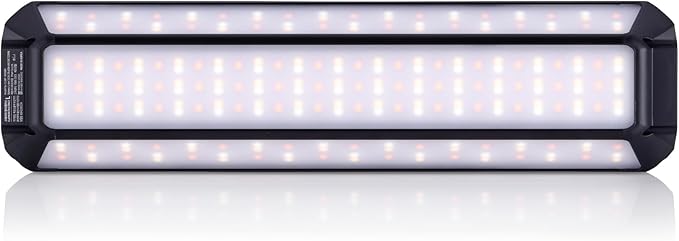 Claymore 3Face Pro L (Black) - Rechargeable Surface Area Camping Light for Trucks, Overlanding, Tents, Canopies, Outdoor Events, Street Vendors, Work Lighting, Long-Lasting Battery, Hanging Design
