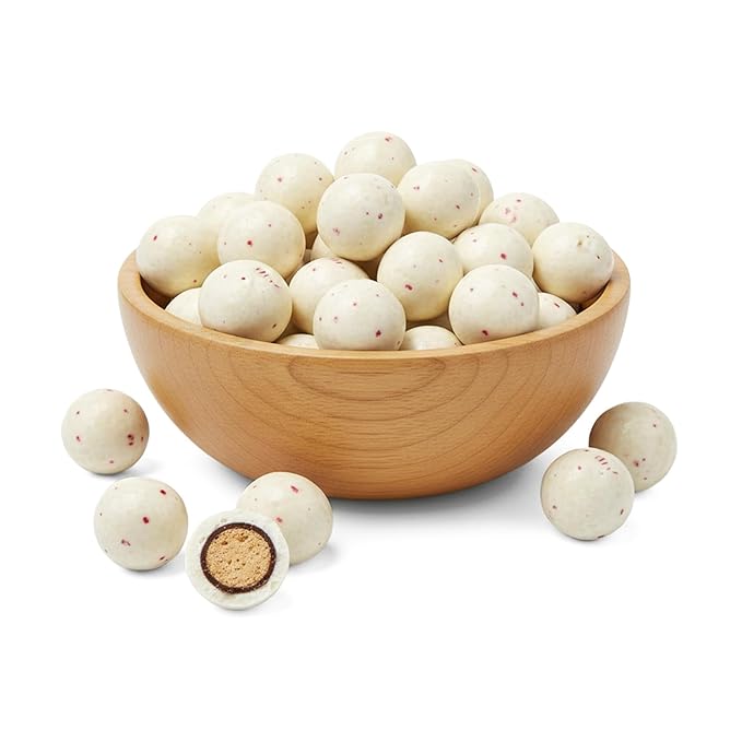 NY Spice Shop Peppermint Twist Chocolate Malt Balls Party Decorations - 8 Ounce Malted Milk Ball Candy Birthday Gifts - Chocolate Malted Milk Balls - Dark Chocolate Malt Ball Holiday Snacks