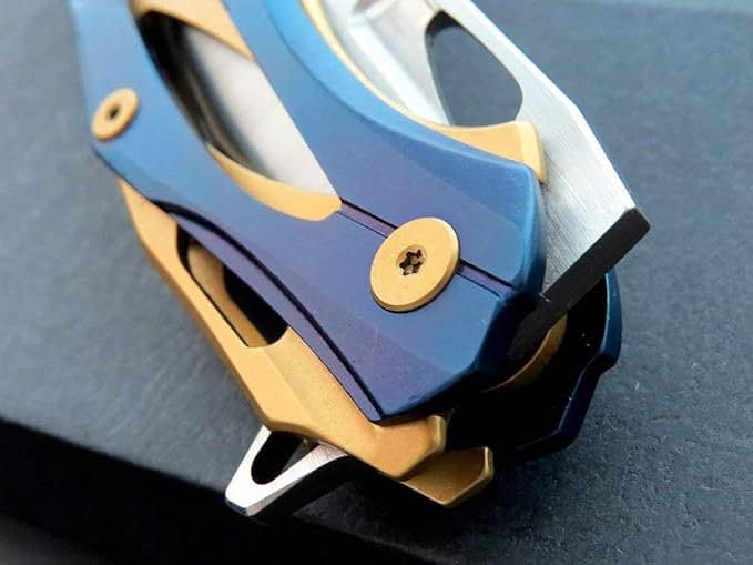 Eafengrow EF204 Folding Pocket Knife,D2 Blade Steel Handle Liner Lock with Clip Outdoor Camping Hiking Tactical EDC Tool (EF204-colorful)