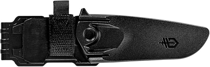 Gerber Gear Principle - Fixed-Blade Survival Knife for Hunting, Camping & More - Features Firestriking Spine & Triple Mounting Sheath - Made in USA - Black