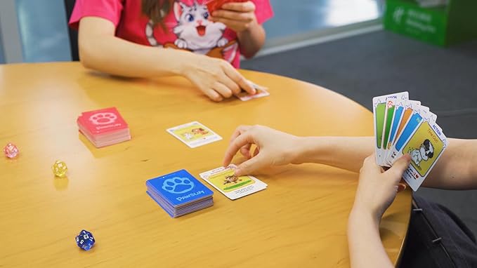PAWSUM Trading Card Game for Families and Kids Ages 7+ | Cute Dogs and Cats Pets Cartoon Board Game | 2-4 Players | Fun Family Game Night