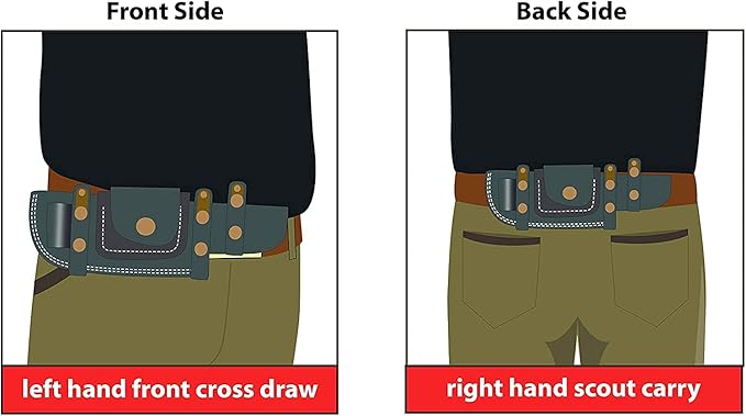 GCS Handmade D2 steel Hunting Knife G10 Handle Fixed Blade Knife Right Hand Scout Carry Buffalo leather Sheath and Sharpening Stone for Hunting Camping Survival and EDC