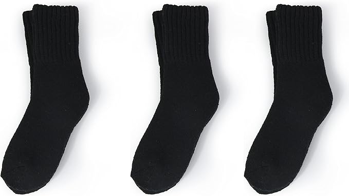 BomKinta Boot Socks for Women Winter Solid Thick Warm Socks Cozy Crew Socks Christmas Gift