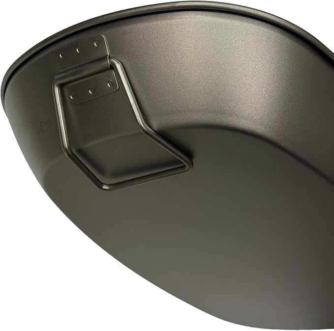 Valtcan Titanium Lunch Tray Grill Food Plate for Camping with Side Handles Reheatable Over Fire and Stove for Outdoor and Home Use Ultralight Weighs 118g