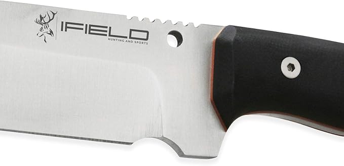 iFIELD Survival Knife Workout MOVA Satin Blade, Includes Sheath, Survival Knife, Camping Tool for Fishing, Hunting, Sport Activity