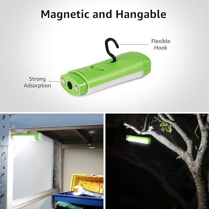 Lepro LED Camping Lantern Rechargeable or Battery Powered, 1000lm Camping Light with Detachable Flashlights Combo, 4 Modes, Portable Outdoor Lantern for Hiking, Hurricane Emergency, Fishing