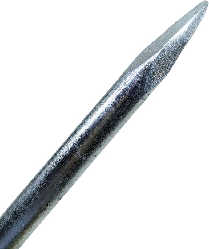 Double Head Tent Stakes - Heavy Duty 1045 Steel Heat-Treated Ground Spikes, Forged Geometric Sharp Tips for Stronger Hold, 0.79??20mm) Diameter x 24" Length, 4-Pack