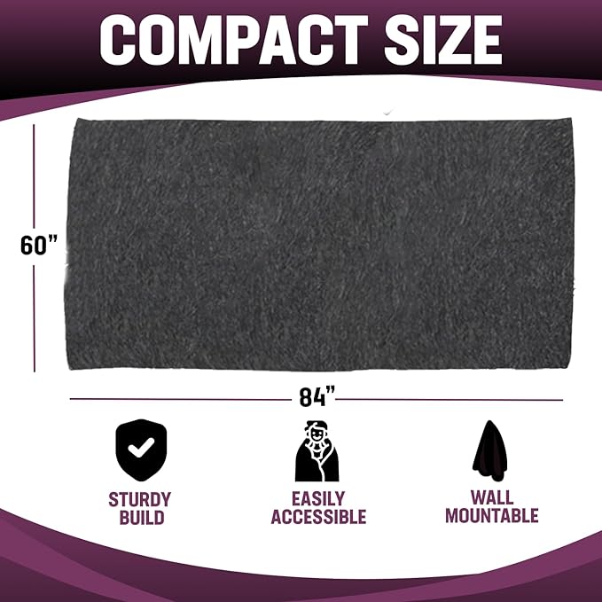 Kemp USA First-Aid Blanket Bag, Travel Essentials for Safety & Emergency - with 80% Wool Blanket Included - Lightweight and Mountable Survival Gear and Supplies (17x4.5x12.5 inches)