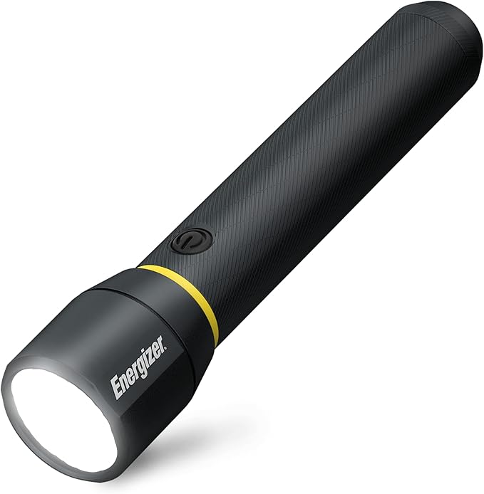 Energizer LED Flashlight Vision PRO, Ultra Bright 1000+ Lumens, IPX4 Water Resistant, Aircraft-Grade Aluminum LED Light, Rugged Metal Flash Light for Outdoors, Emergency Power Outage, Black
