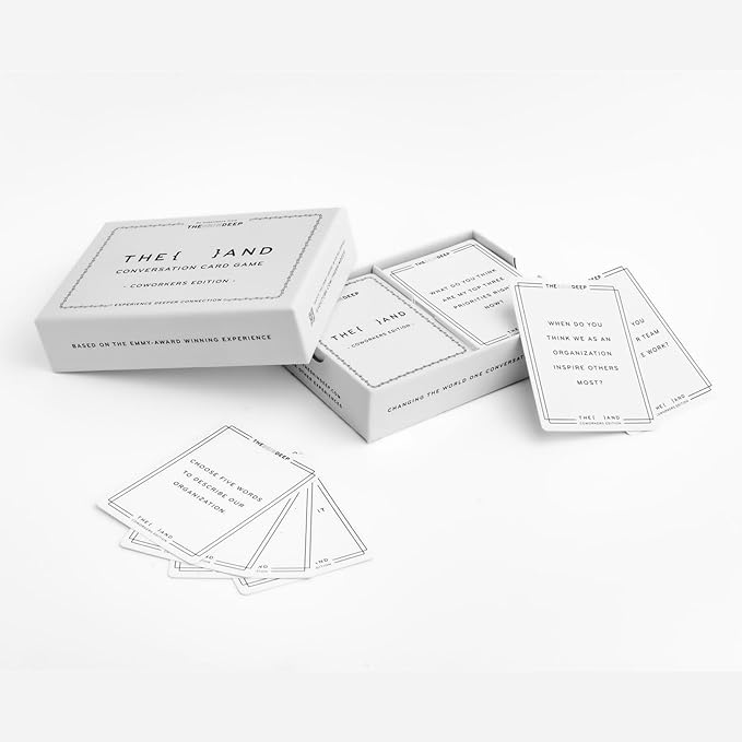 (THE AND) Coworkers Edition - 199 Icebreaker Conversation Cards for Workplace - Team Building Game for Work - Fun Office Activity to Break The Ice and Get to Know Your Teammates by The Skin Deep